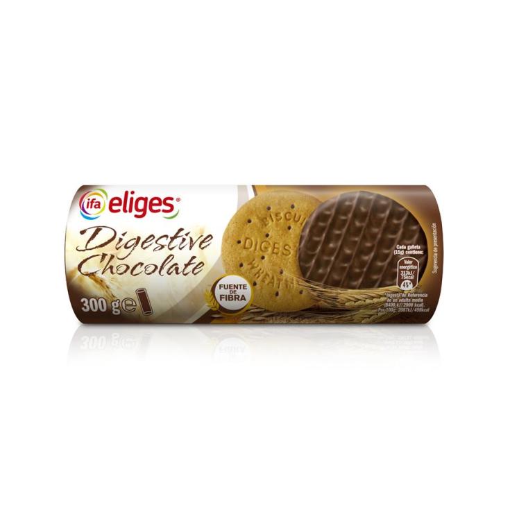 Galletas digestive con chocolate Galleteca paquete 300 g - Supermercados DIA