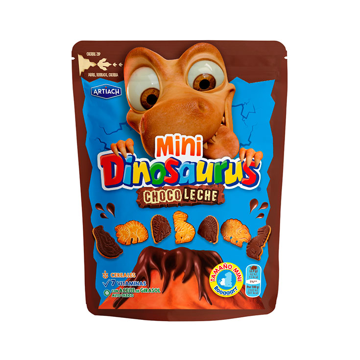 GALLETAS CHOCOLECHE MINI DINOSAURUS ARTIACH 100G