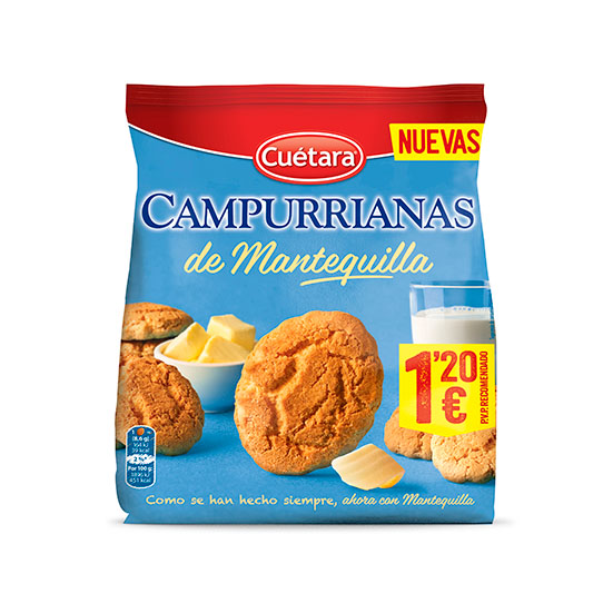 Galleta campurriana mantequilla Cuetara 100g