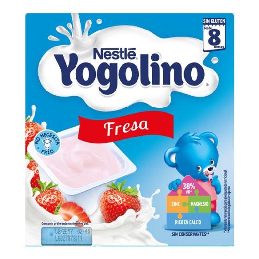 YOGUR FRESA POSTRE LÁCTEO NESTLÉ P-4 100G