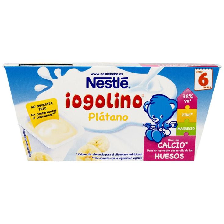 YOGUR IOGOLINO PLÁTANO POSTRE LÁCTEO NESTLÉ P-4 100G