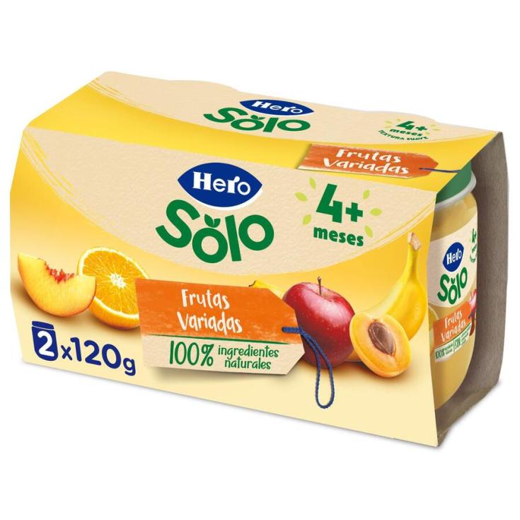 POTITO FRUTA FRUTA VARIADA HERO BABY P2 120G - LaDespensa