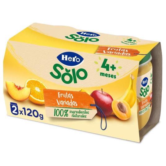 POTITO FRUTA FRUTA VARIADA HERO BABY P2 120G