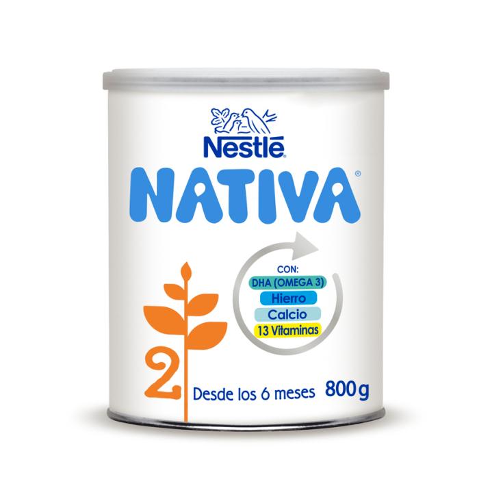 LECHE EN POLVO NATIVA 2 BOTE NESTLÉ 800G