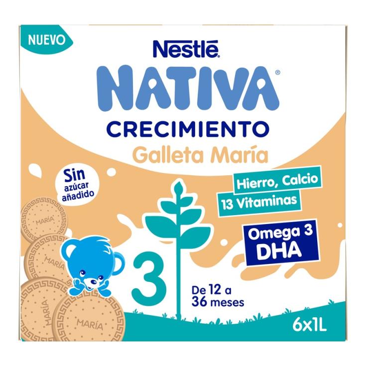 LECHE INFANTIL CRECIMIENTO C/GALLETA NATIVA 3 1L
