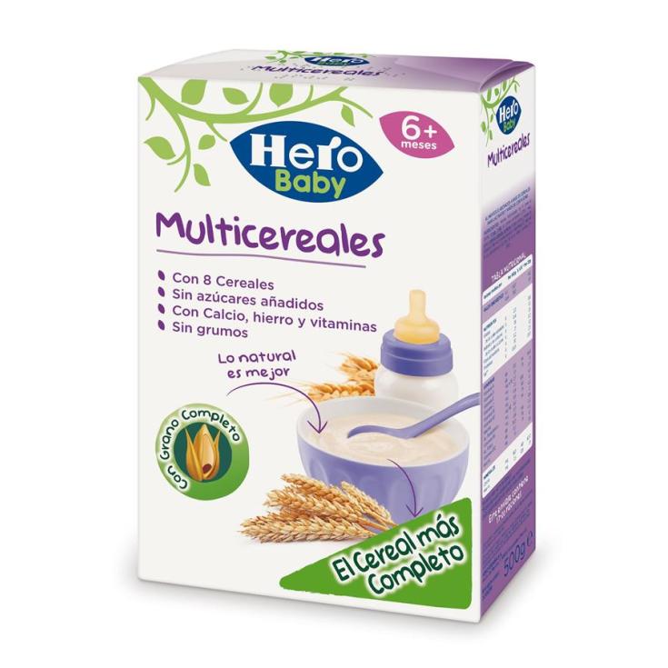 Hero Baby Papilla de 8 cereales y cacao para bebés de + de 12 meses 340 g