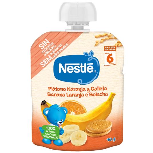 COMPOTA PLÁTANO/NARANJA/GALLETA NESTLÉ 90G