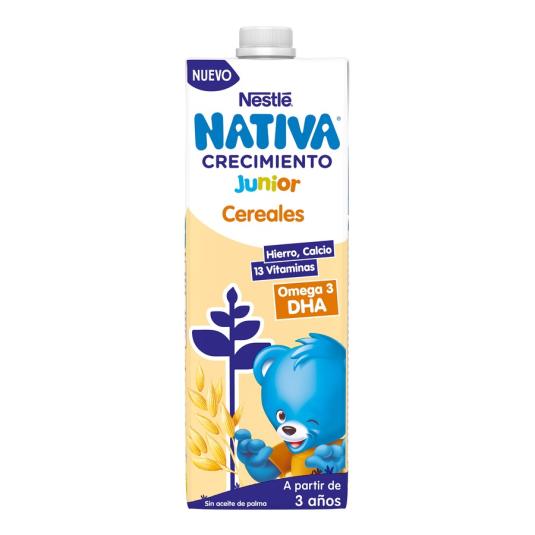 LECHE INFANTIL CRECIMIENTO 3 CEREALES NATIVA 3 1L - LaDespensa