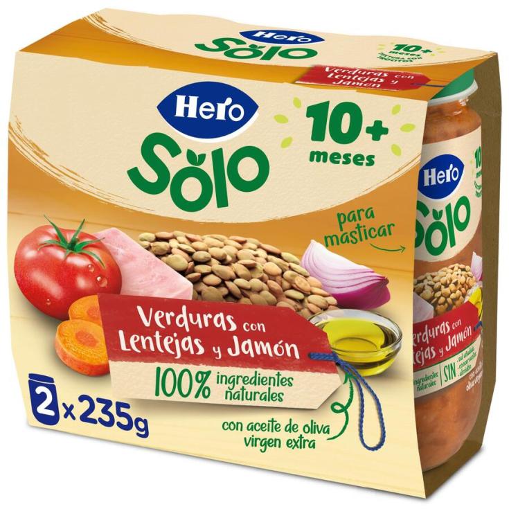 POTITO CARNE LENTEJAS/VERDURA/JAMON HERO P2 235G
