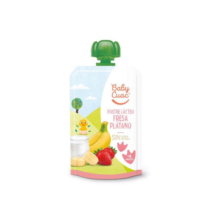 YOGUR LIQUIDO FRESA PLATANO BABY CUAC 100G