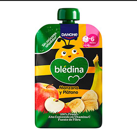 Compota manzana /plátano Blédina 100g