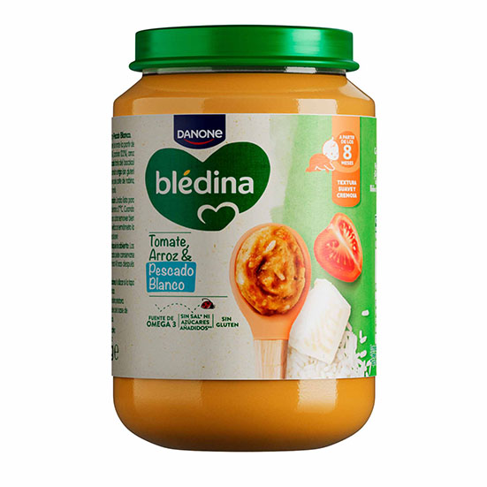 Potito crema arroz/pescado/tomate Blédina 200g