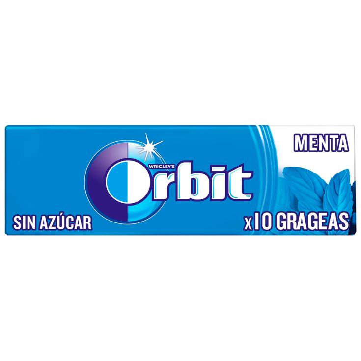 CHICLE MENTA S/AZ ORBIT 10U 14G