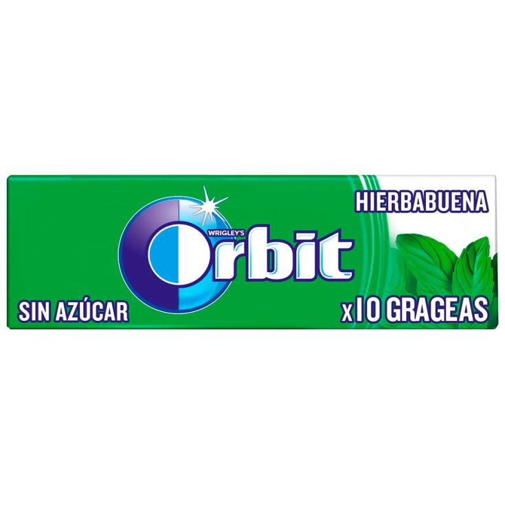 CHICLE HIERBABUENA S/AZ ORBIT 10U 14G