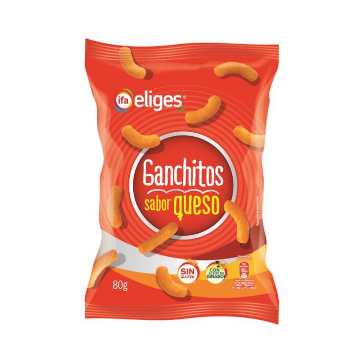 SNACK GANCHITO QUESO IFA ELIGES 80G