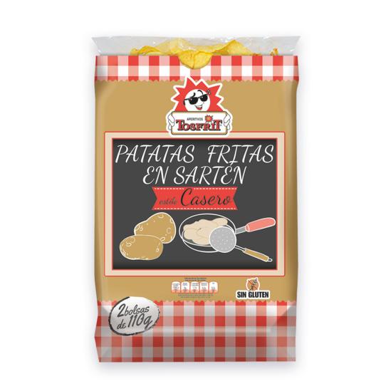 PATATAS FRITAS CARTUCHO ARTESANAS TOSFRIT P2 110G/U