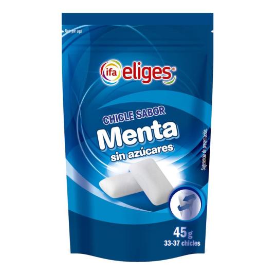 CHICLE S/AZÚCAR MENTA GRAGEA IFA ELIGES 45G