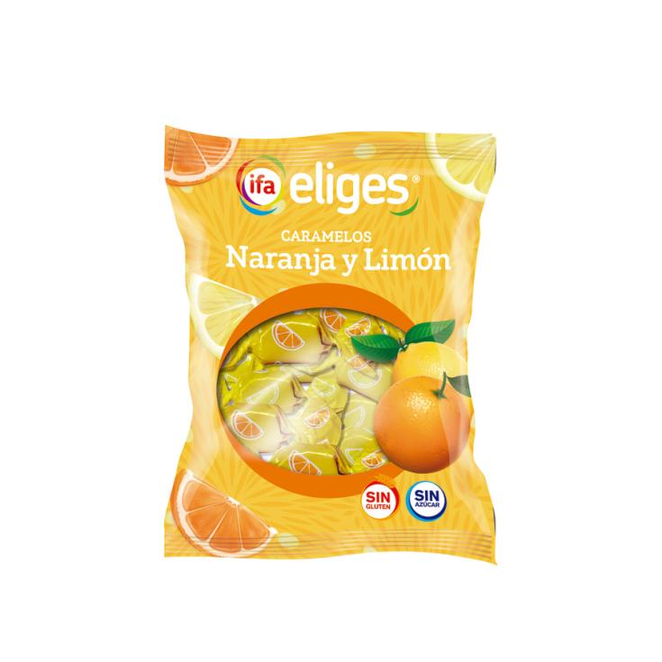 CARAMELO S/AZÚCAR NARANJA Y LIMÓN IFA ELIGES 70G