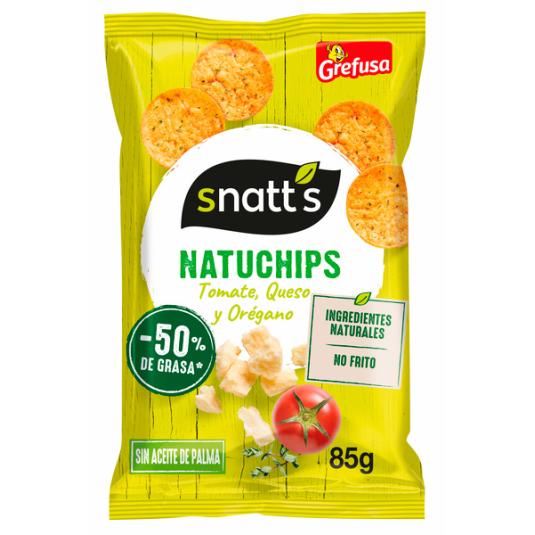SNACK NATUCHIPS TOMATE, QUESO Y ORÉGAN SNATTS 85G