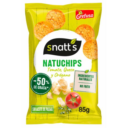 SNACK NATUCHIPS TOM, QUESO Y ORÉG SNATTS GREFUSA 85G