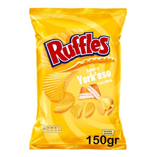 PATATAS FRITAS YORK QUESO RUFFLES 150G