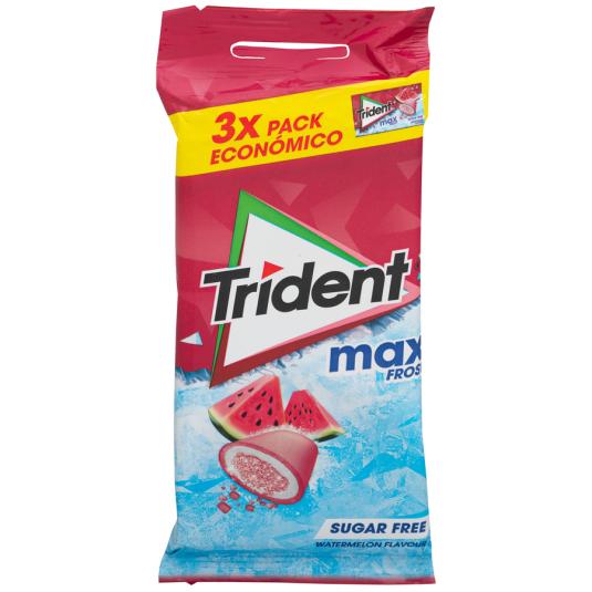 CHICLE SANDÍA GRAGEA MAX TRIDENT P3 20G/U