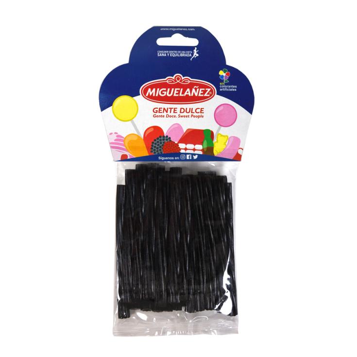 REGALIZ TORCIDO NEGRO MIGUELAÑEZ 150G