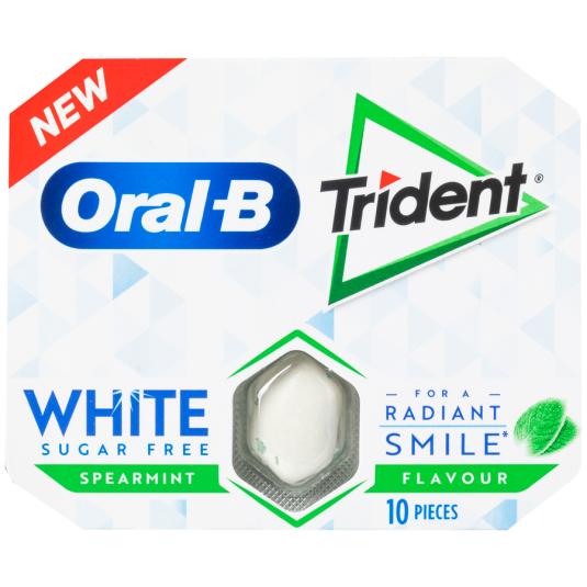 CHICLE WHITE ORAL B TRIDENT 17G