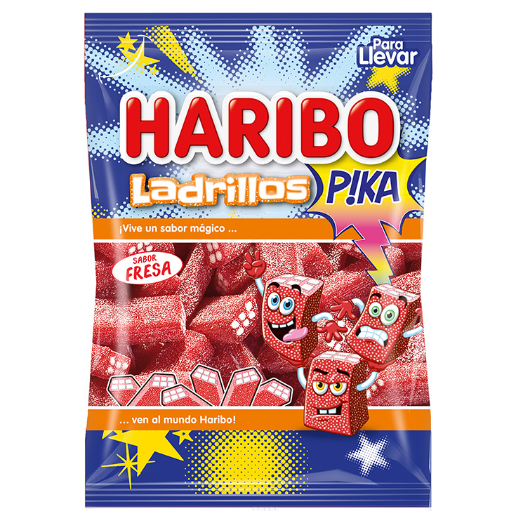 GOLOSINAS LADRILLO FRESA PICA HARIBO 100G