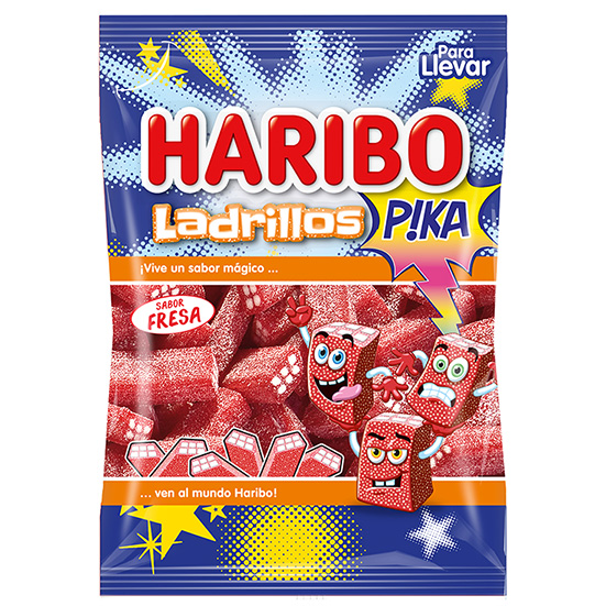 GOLOSINAS LADRILLO FRESA PICA HARIBO 100G