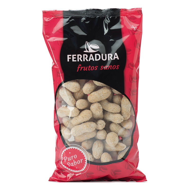 CACAHUETE YUMBO CASCARA TOSTADO C/ SAL FERRADURA 500G