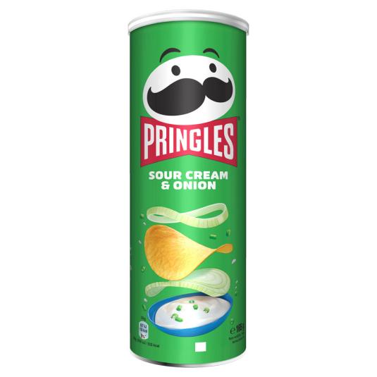 PATATAS FRITAS CREAM & ONION BOTE PRINGLES 165G