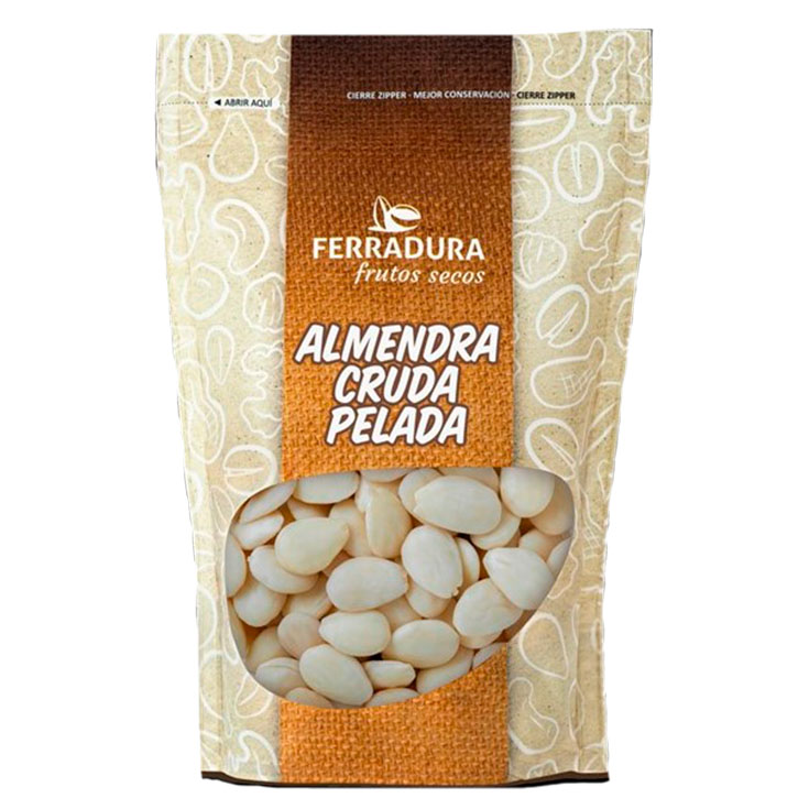 ALMENDRA REPELADA CRUDA FERRADURA 150G