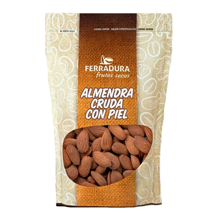 ALMENDRA CRUDA PIEL FERRADURA 150G