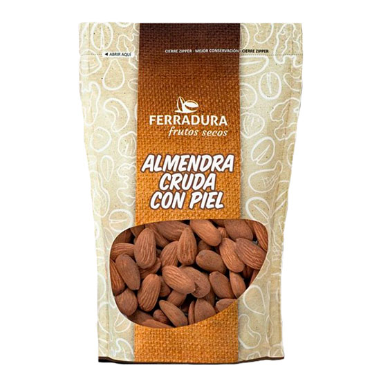 ALMENDRA CRUDA PIEL FERRADURA 150G
