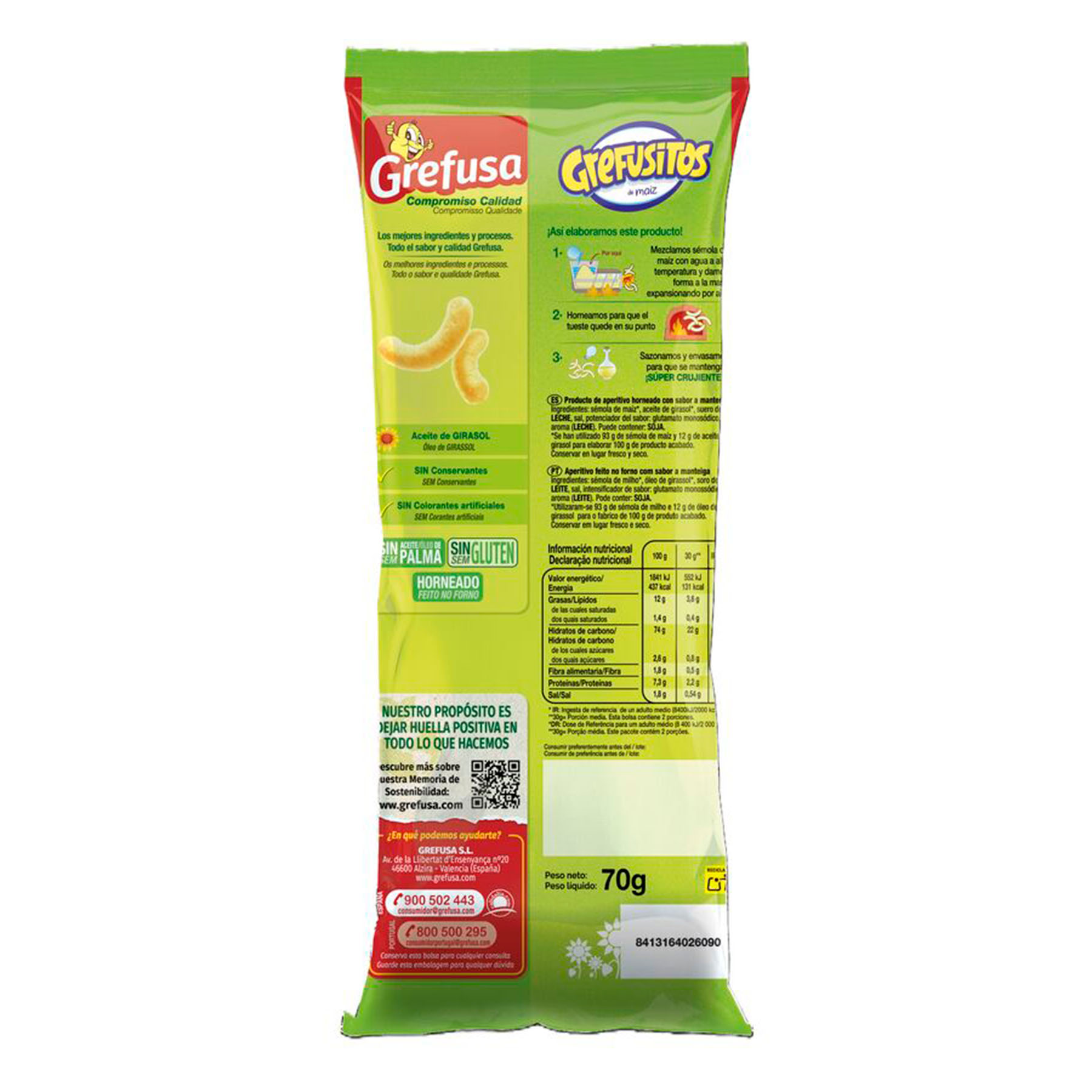 GUSANITOS GREFUTUBO GREFUSA 70G