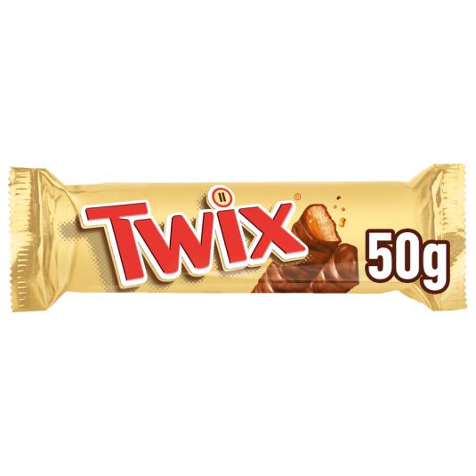 BARRITA CHOCOLATE C/CARAMELO TWIX 50G