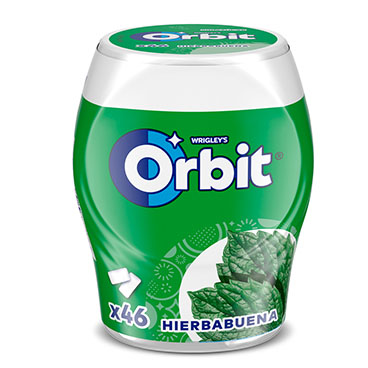 CHICLE HIERBABUENA S/AZ BOTE ORBIT 46U 64G