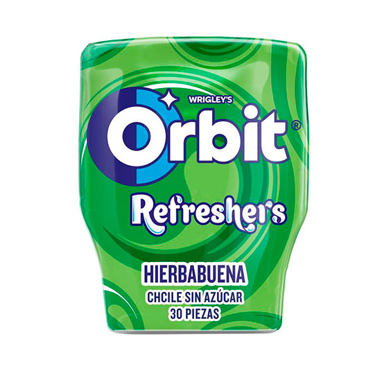 CHICLES HIERBAB REFRESHERS S/AZ BOTE ORBIT 30U 67G