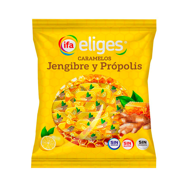 CARAMELOS JENJIBRE/PROPOLIS S/AZ IFA ELIGES 70G