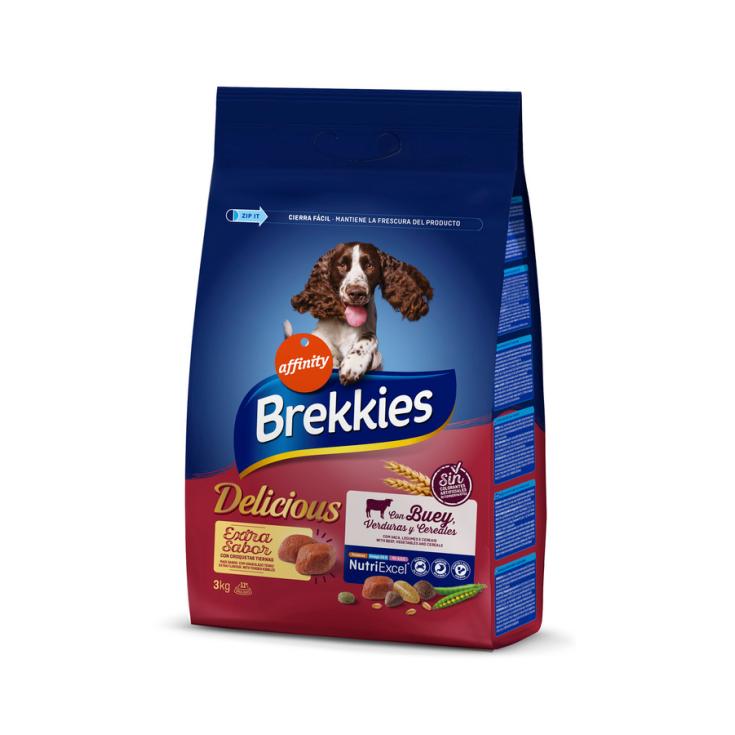 COMIDA SECA PERRO TENDER & DELICIOUS ADULTO BREKKIES  3KG