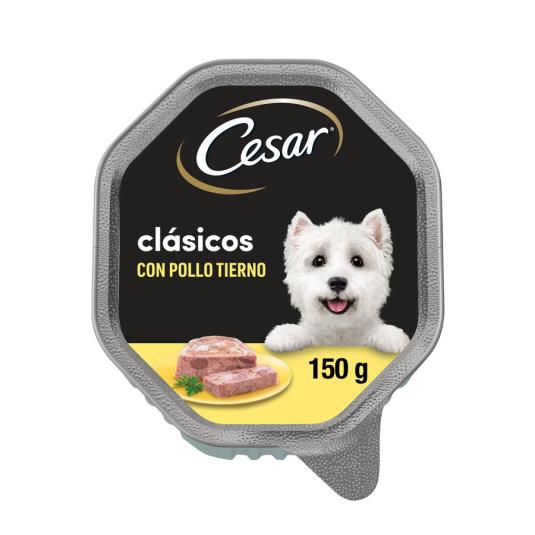 COMIDA HÚMEDA PERRO PATÉ POLLO TARRINA CESAR 150G