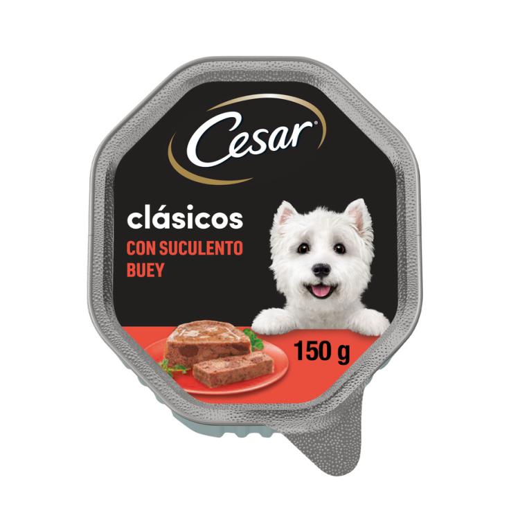 COMIDA HÚMEDA PERRO PATÉ BUEY TARRINA CESAR 150G