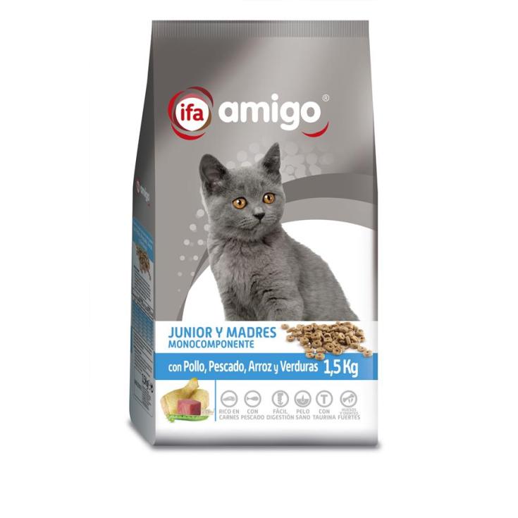 COMIDA SECA GATO MULTICOMPO JUNIOR SACO IFA AMIGO 1.5KG