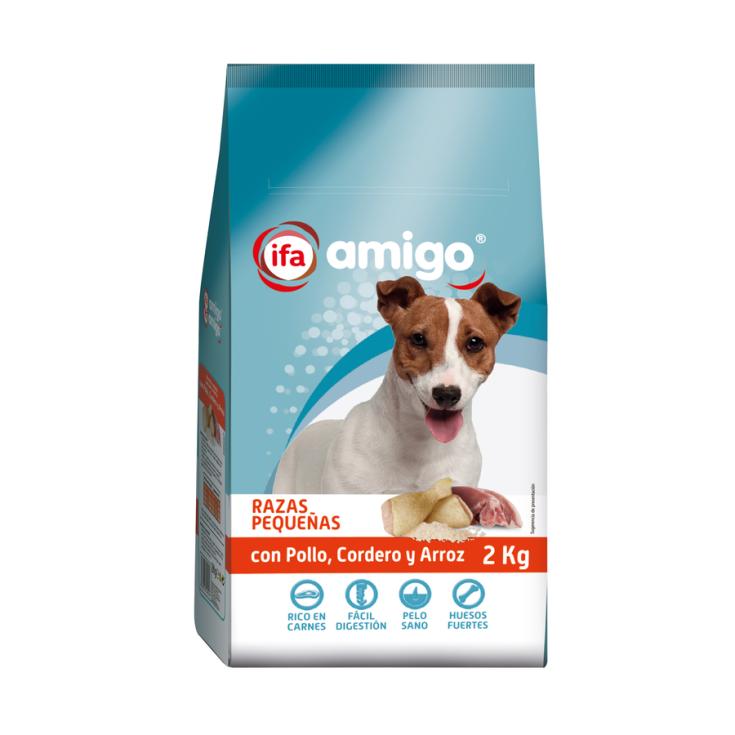 COMIDA SECA  PERRO MULTICOMPO RAZA PEQUEÑA IFA AMIGO 2KG