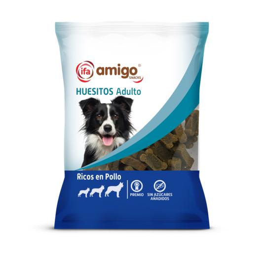 SNACK PERRO POLLO MINI HUESO IFA AMIGO 60G