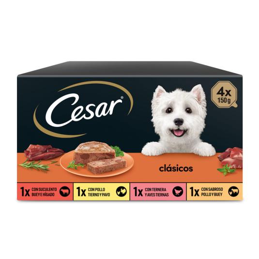 PEDIGREE Comida Húmeda para Perros Sabor Buey e Hígado en Paté Tarrina 300g