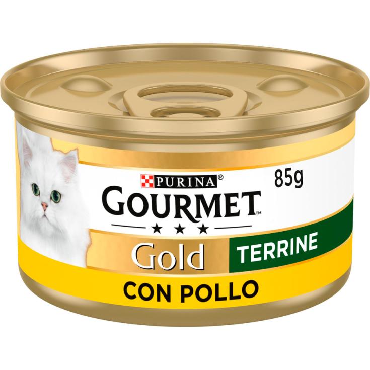 COMIDA HÚMEDA GATO POLLO GOLD LATA PURINA GOURMET 85G