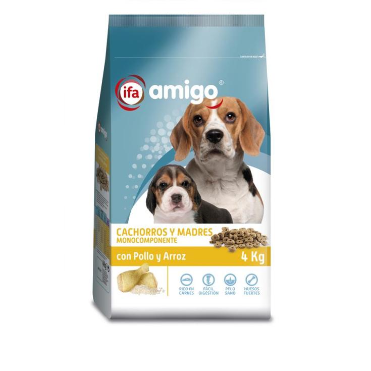 COMIDA SECA PERRO POLL/ARR CACHORRO IFA AMIGO 4KG