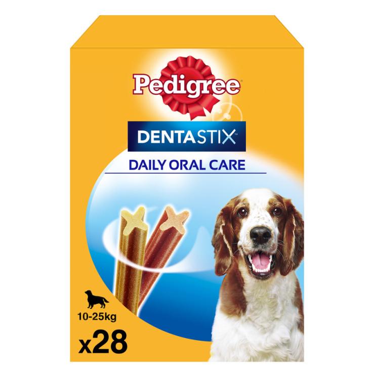 HIGIENE ORAL PERRO DENTASTIX MEDIANO PEDIGREE 28U 720G